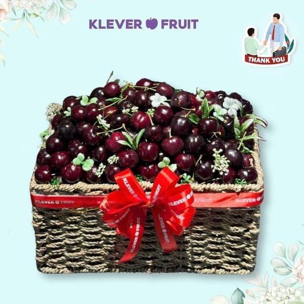 Giỏ Quà Cherry Mỹ Luxury Cảm Ơn Sếp, Đối Tác, Đồng Nghiệp