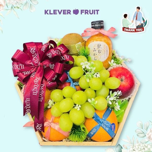 Hộp Trái Cây Mix Nước Ép Cảm Ơn Sếp, Đối Tác, Đồng Nghiệp