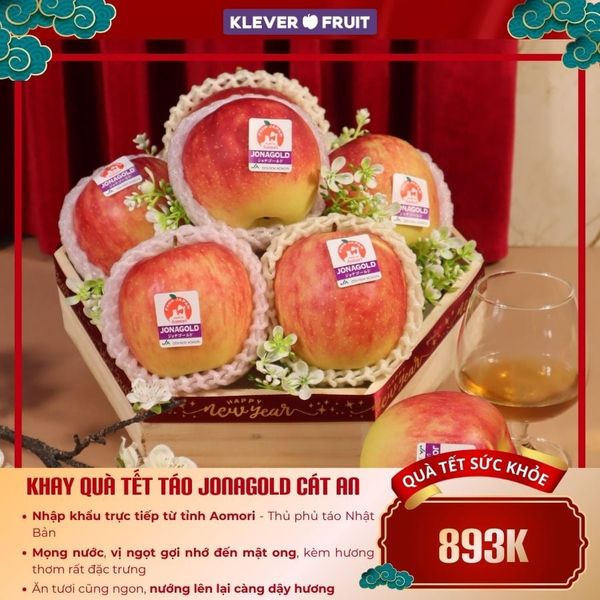 Hộp quà Tết táo Jona Gold Nhật Bản