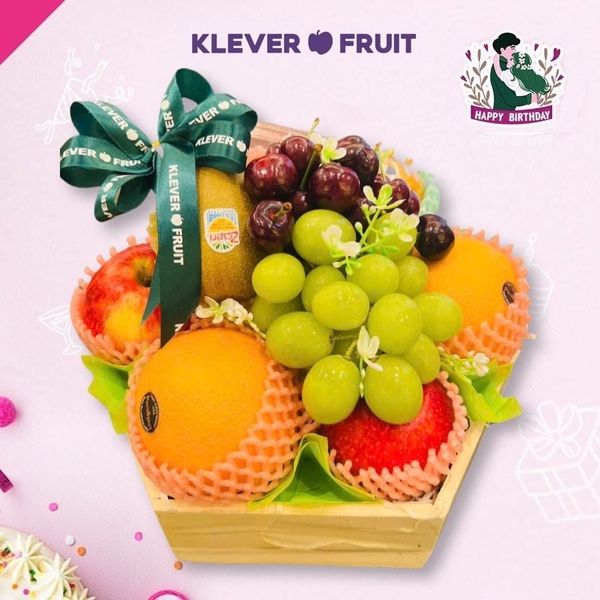 Hộp Quà Trái Cây Mix Cherry Đỏ Mừng Sinh Nhật Người Yêu