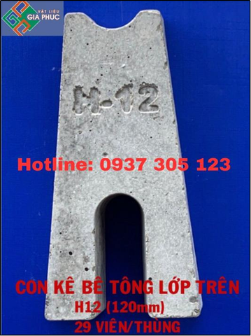 CON KÊ BÊ TÔNG SÀN TRÊN H12 - CỤC KÊ BÊ TÔNG H12 MAC 60