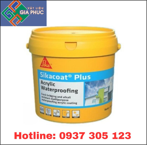 SIKACOAT PLUS 4KG - MÀNG CHỐNG THẤM TƯỜNG NGOÀI, SÀN MÁI