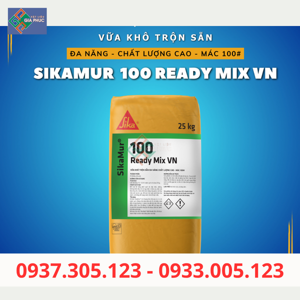 VỮA KHÔ TRỘN SẴN M100 SIKA TRÁT TƯỜNG