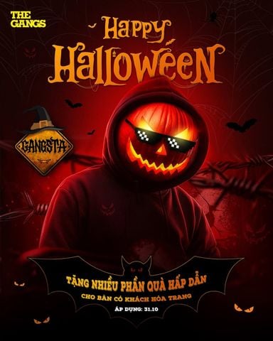 🎃 HALLOWEEN ĐẾN RỒI – GANGSTA SẴN SÀNG CHƯA? 👻