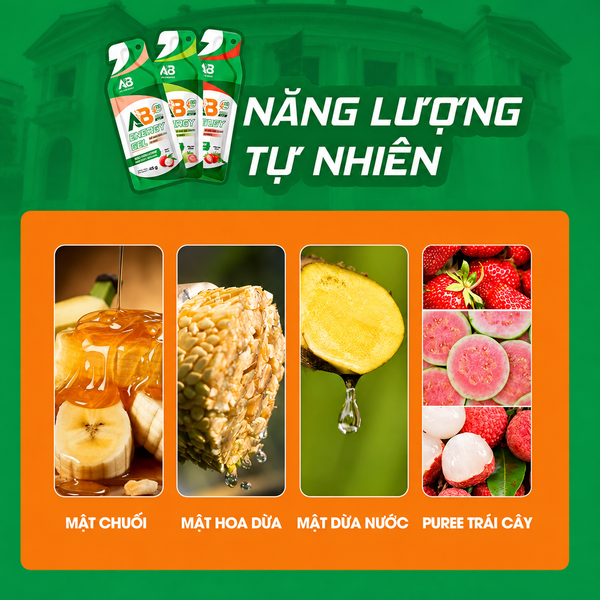 Gel năng lượng tự nhiên thường được làm từ nguyên liệu nào?