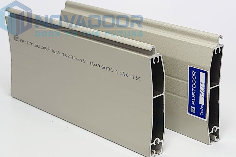 Mẫu nan cửa cuốn tấm liền nan nhôm Austdoor