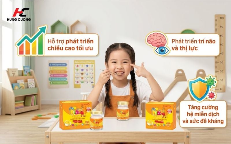 Công dụng của nước yến sào Nunest Kid Grow
