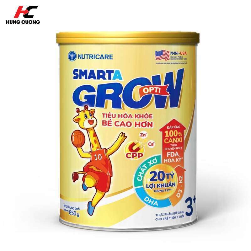 Sữa Smarta Grow Opti 3+ - Bứt phá chiều cao, hỗ trợ phát triển trí não