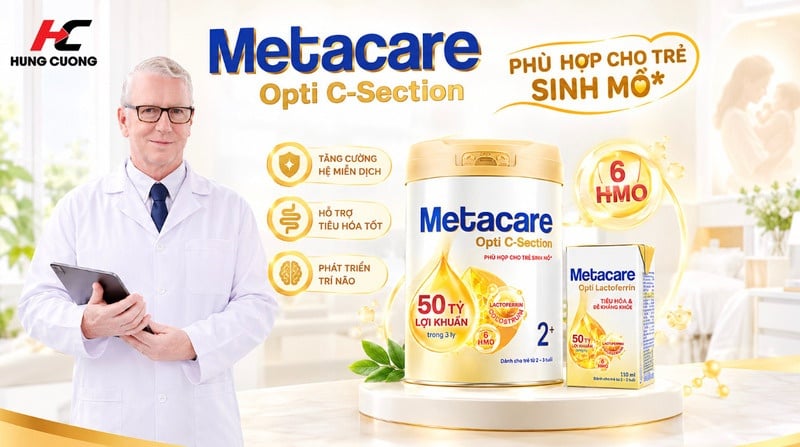 Dòng sữa bột/pha sẵn Metacare Opti C-Section bán chạy