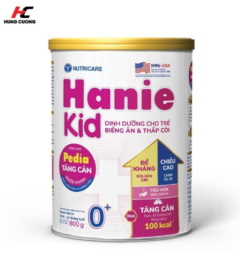 Sữa bột Nutricare Hanie Kid 0+