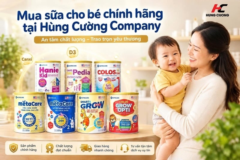 mua sữa chính hãng hùng cường company