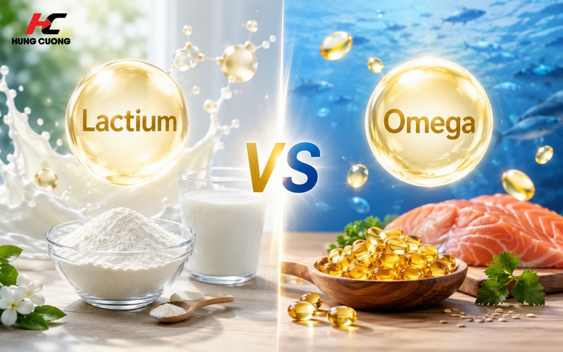 Sự khác nhau giữa Lactium và Omega