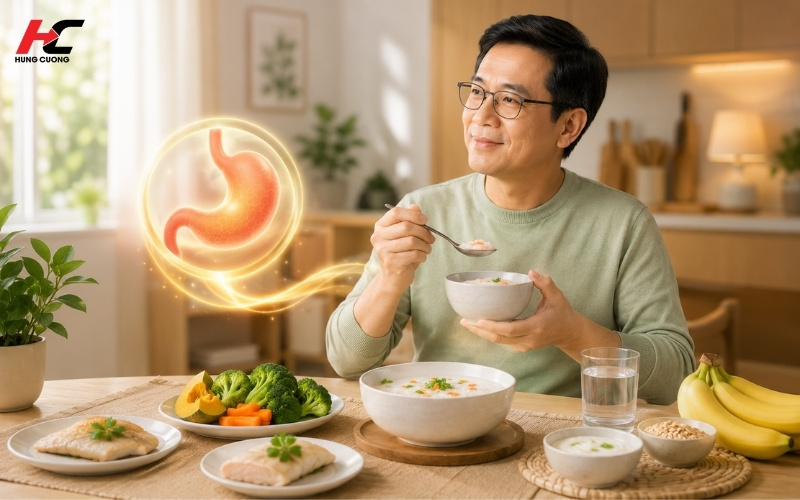 Xây dựng dinh dưỡng cho người đau dạ dày