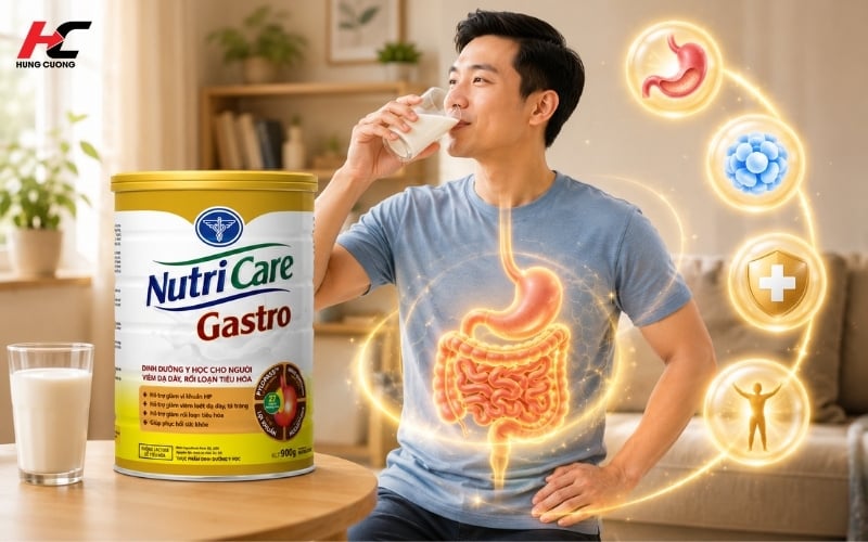 Nutricare Gastro - Dòng sữa bột cho người đau dạ dày