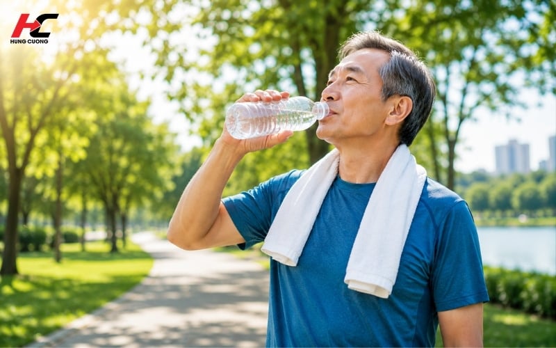 Uống đủ nước mỗi ngày