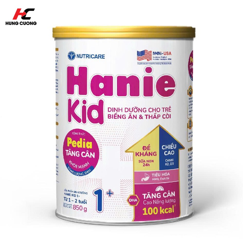 sữa hanie kid tăng cân hiệu quả