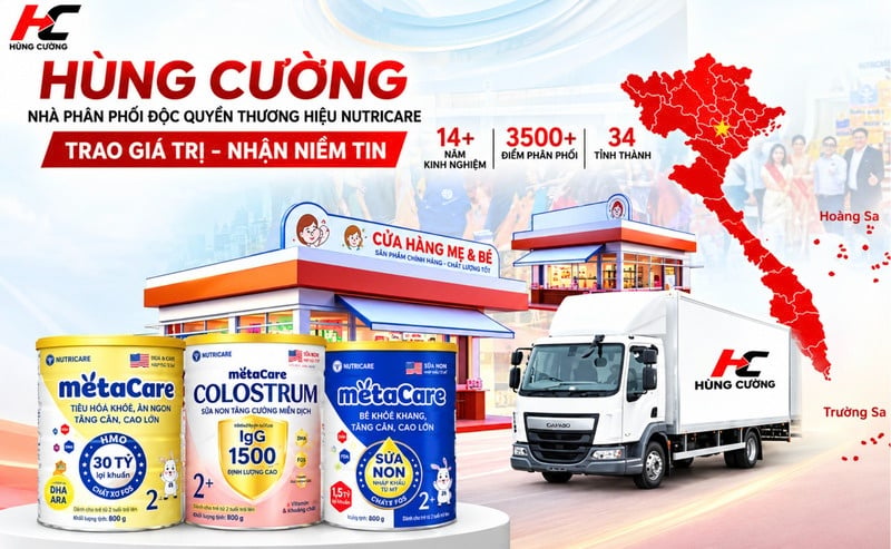 Hùng Cường nhà phân phối độc quyền của thương hiệu Nutricare