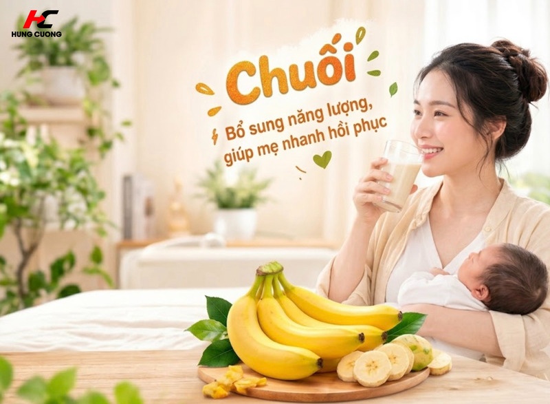 mẹ sinh mổ nên ăn chuối sứ