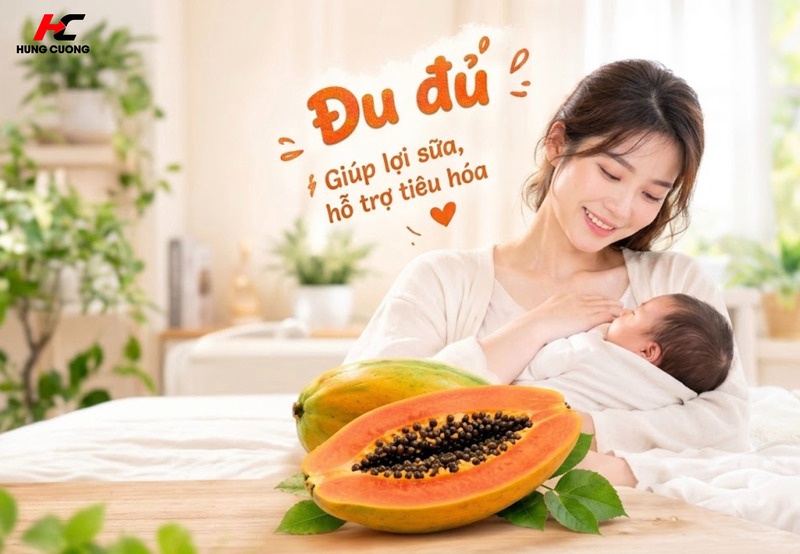 mẹ sinh mổ nên ăn đu đủ