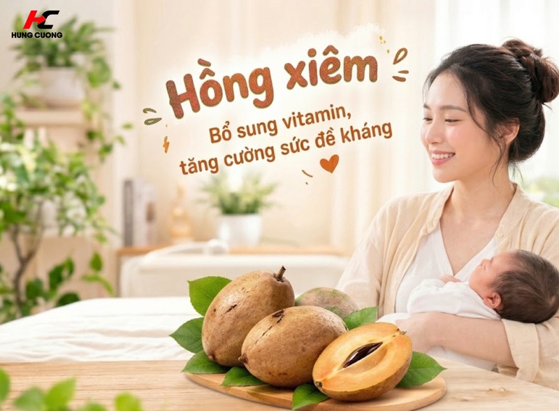 Trái hồng xiêm giúp cải thiện chất lượng nguồn sữa mẹ