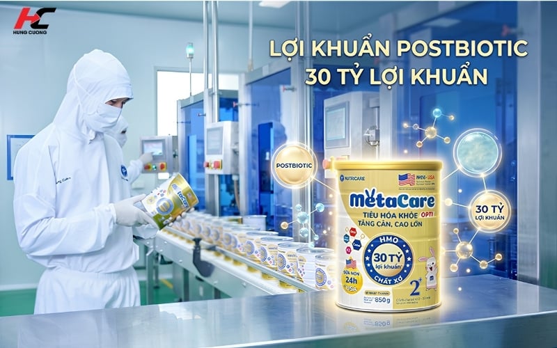 Sữa Metacare Opti chứa 30 tỷ lợi khuẩn được nghiên cứu và sản xuất nghiêm ngặt