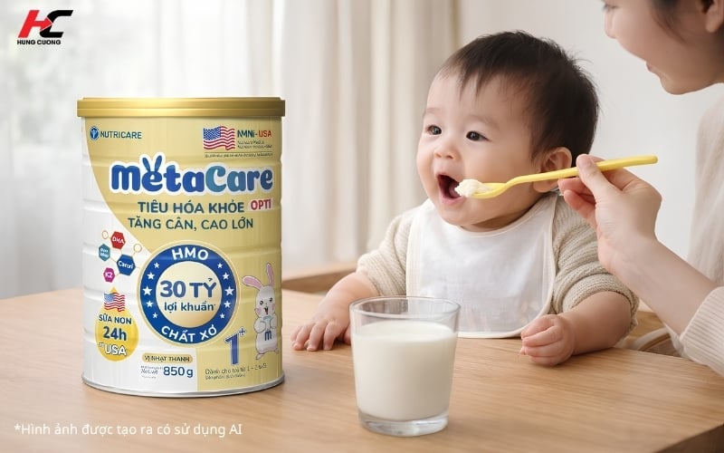 Sữa Metacare Opti cho từ 1+ tiêu hóa khỏe