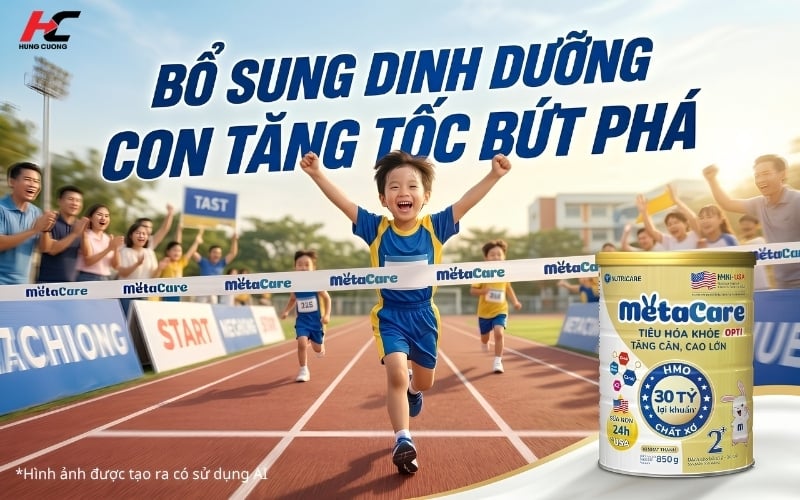 Sữa Metacare Opti cho từ 2+tiêu hóa tốt con bứt phá