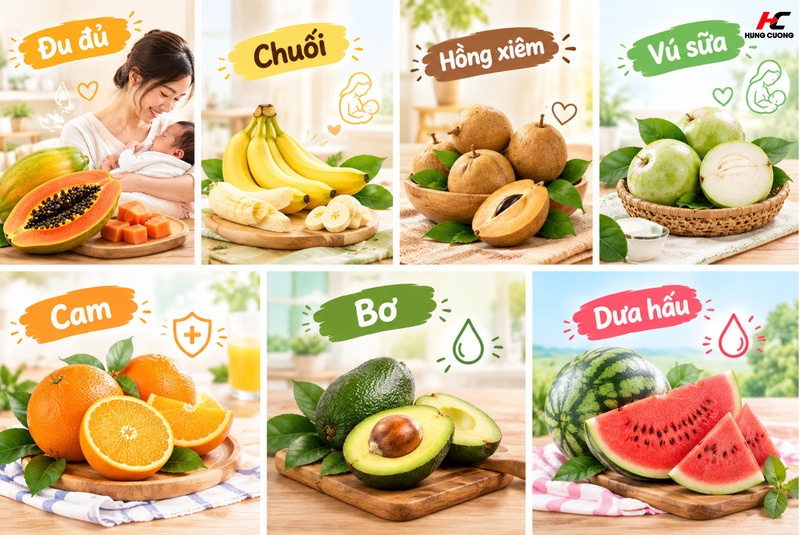 top các loại trái cây mẹ sinh mổ nên ăn