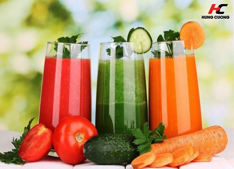 Nước ép rau củ giúp tăng cường dinh dưỡng tự nhiên