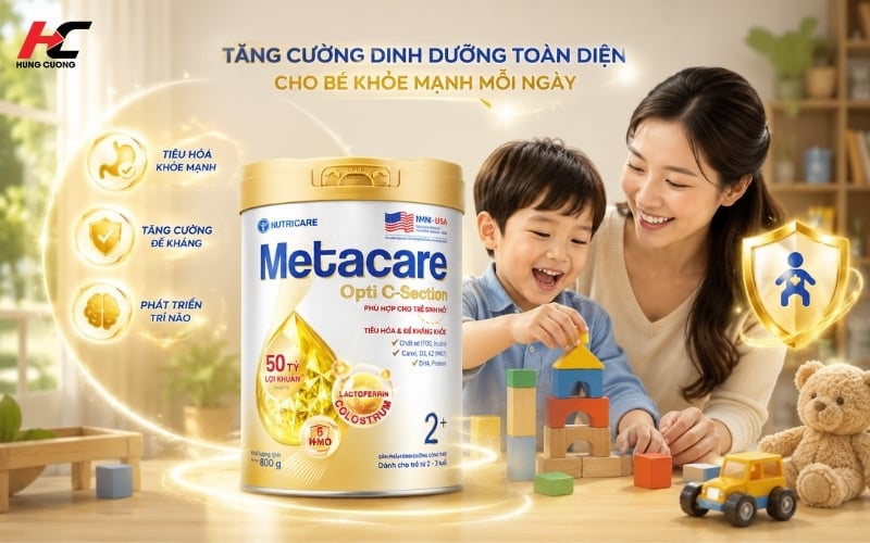 Metacare Opti C-Section - Dinh dưỡng toàn diện cho bé