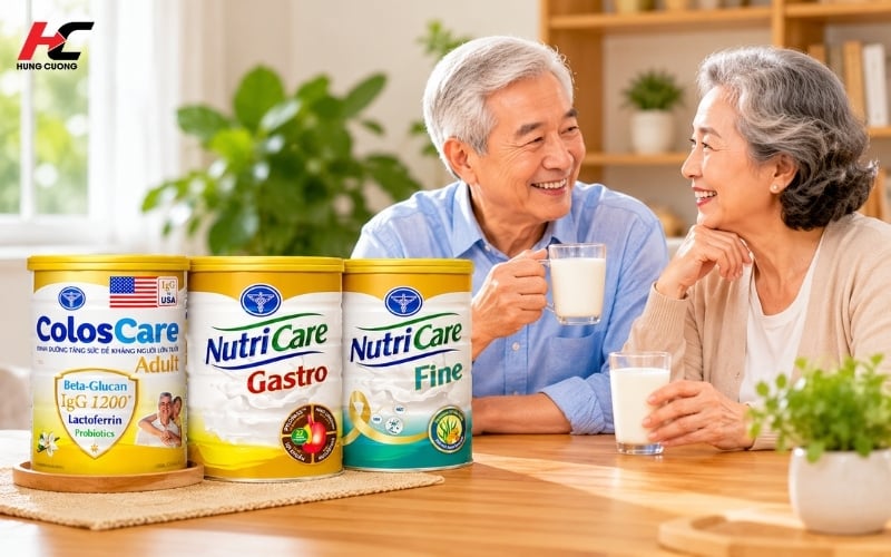 Sữa dinh dưỡng y học giúp bổ sung dinh dưỡng cho người lớn tuổi