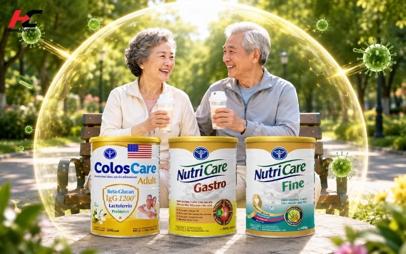 Sữa dinh dưỡng y học bổ sung nguồn dinh dưỡng cho người già