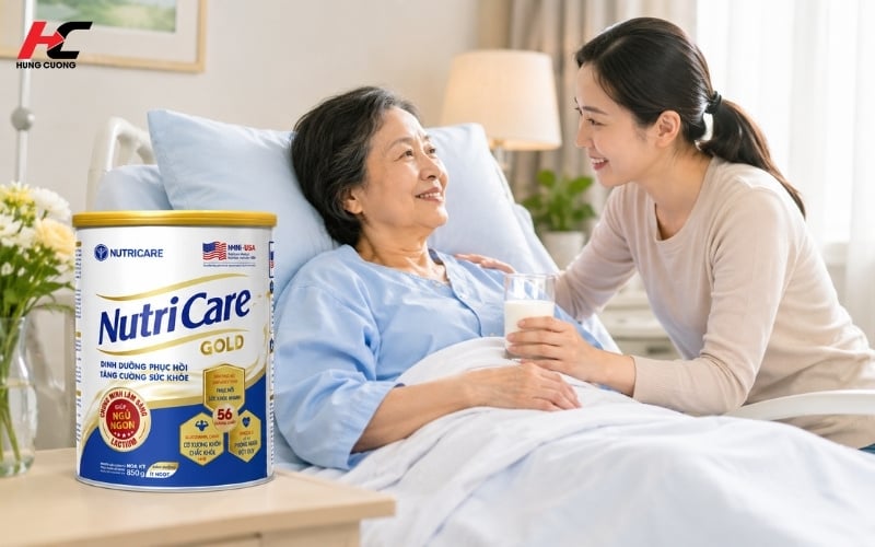 Sữa dinh dưỡng y học Nutricare Gold giúp phục hồi sức khỏe người bệnh