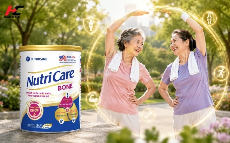 Sữa dinh dưỡng y học Nutricare Bone giúp tăng cường sức khỏe xương khớp