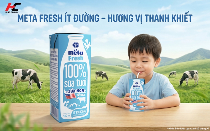 Meta Fresh ít đường vị thanh nhẹ cho bé