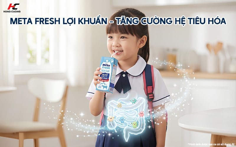 Meta Fresh lợi khuẩn tăng cường hệ tiêu hóa cho bé