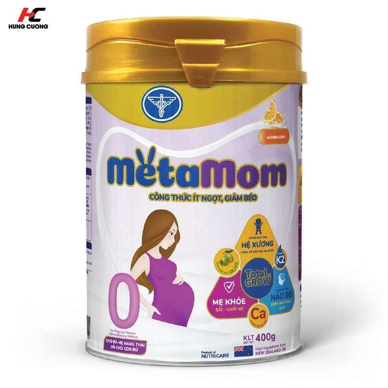 Sữa bột MetaMom Vanilla công thức ít ngọt, giảm béo