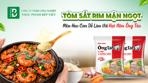 Tôm Sắt Rim Mặn Ngọt – Món Hao Cơm Dễ Làm Với Hạt Nêm Ông Táo