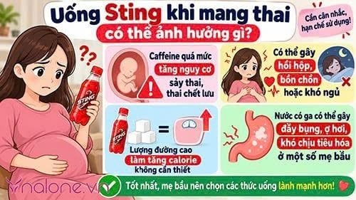 Mẹ bầu uống Sting được không?