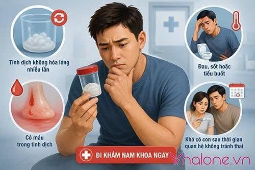 Tinh trùng đặc như thạch có sao không?