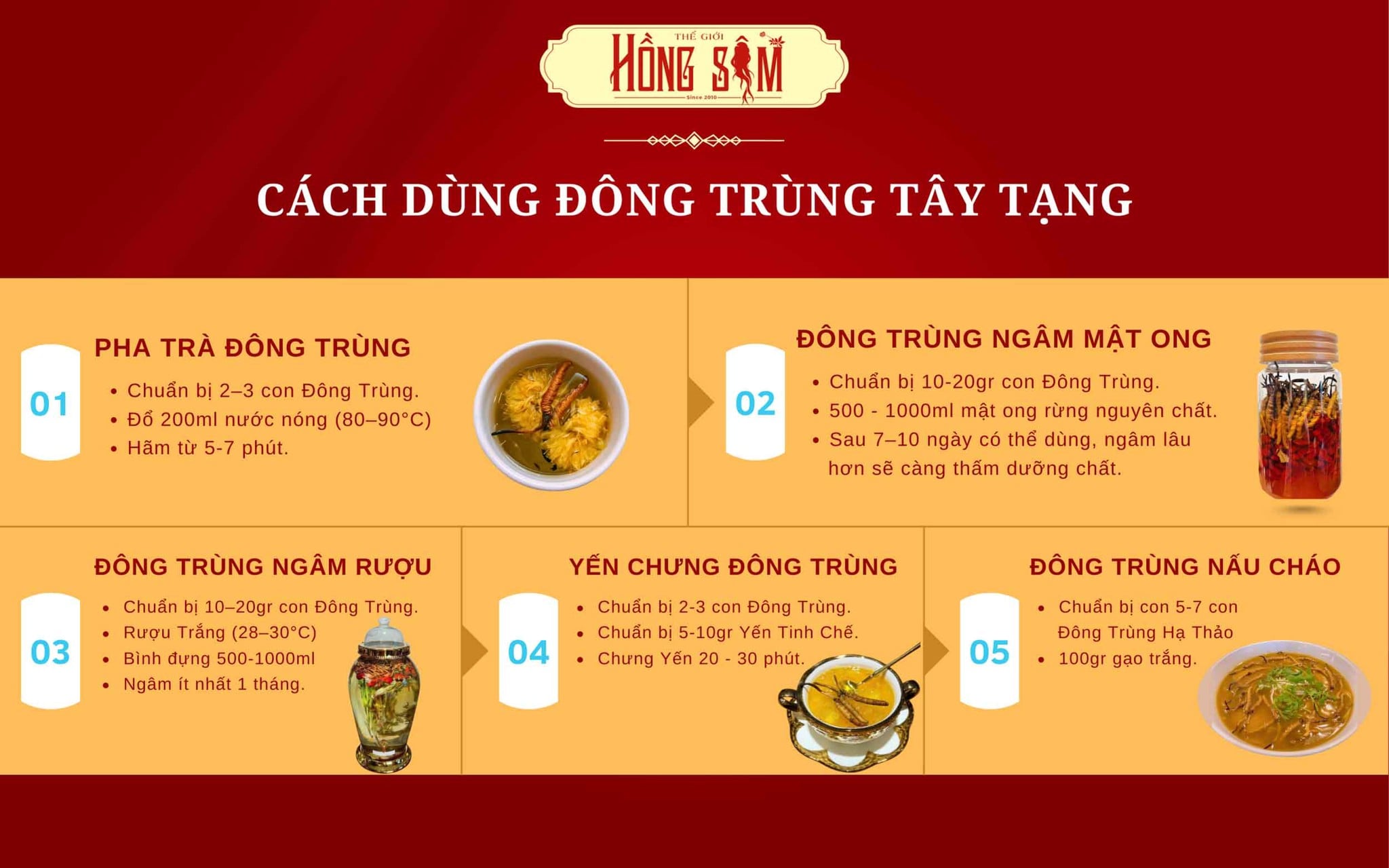 Cách sử dụng Đông Trùng Hạ Thảo Tây Tạng hiệu quả