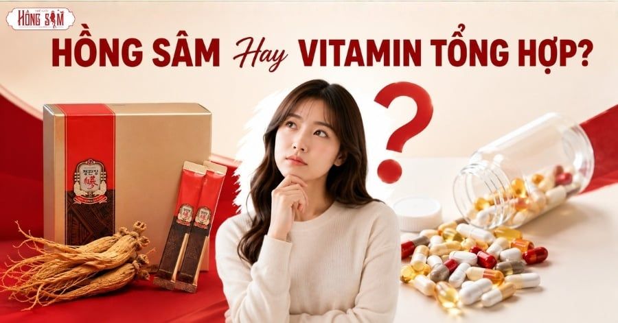 Chọn Hồng Sâm Hay Vitamin tổng hợp? Giải đáp chi tiết
