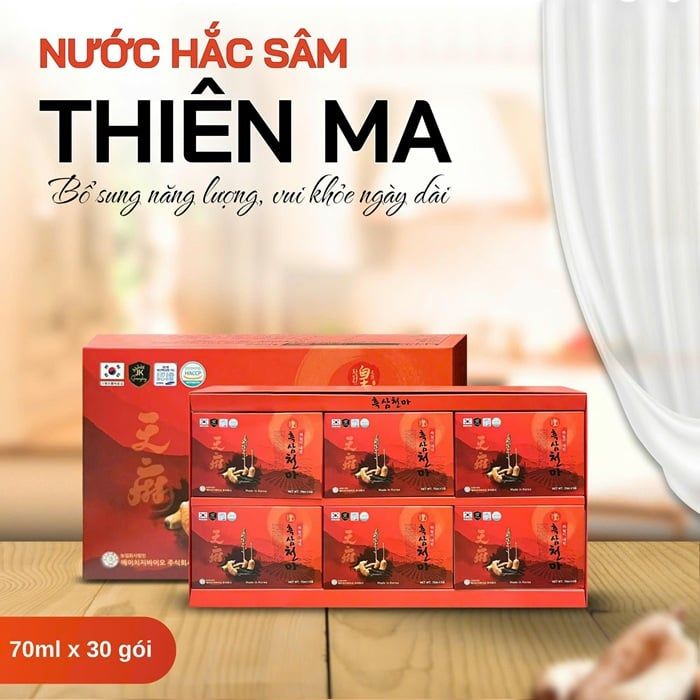 Hướng dẫn sử dụng nước Hắc Sâm Thiên Ma