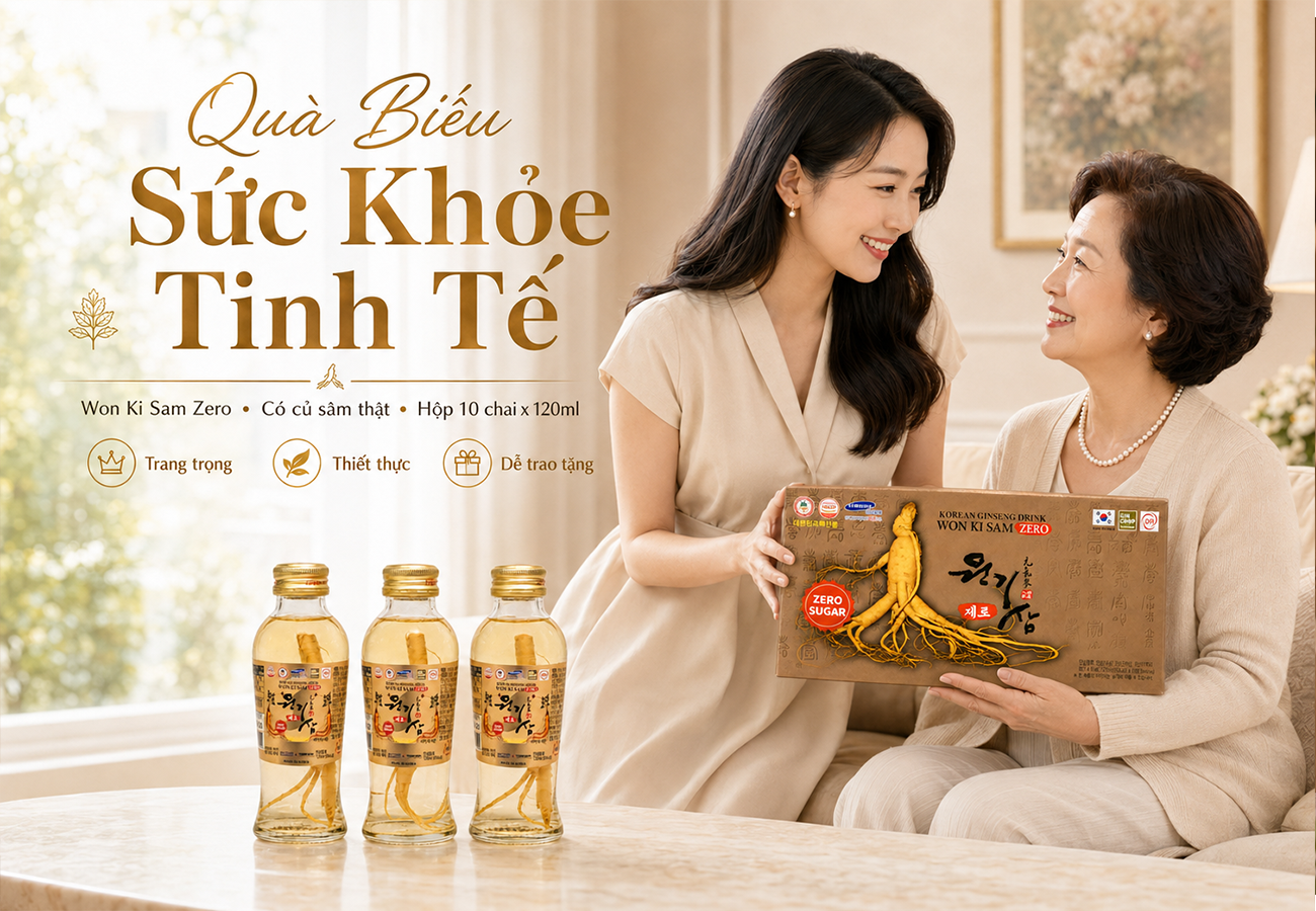 Đối tượng sử dụng nước hồng sâm không đường Won Ki Sam