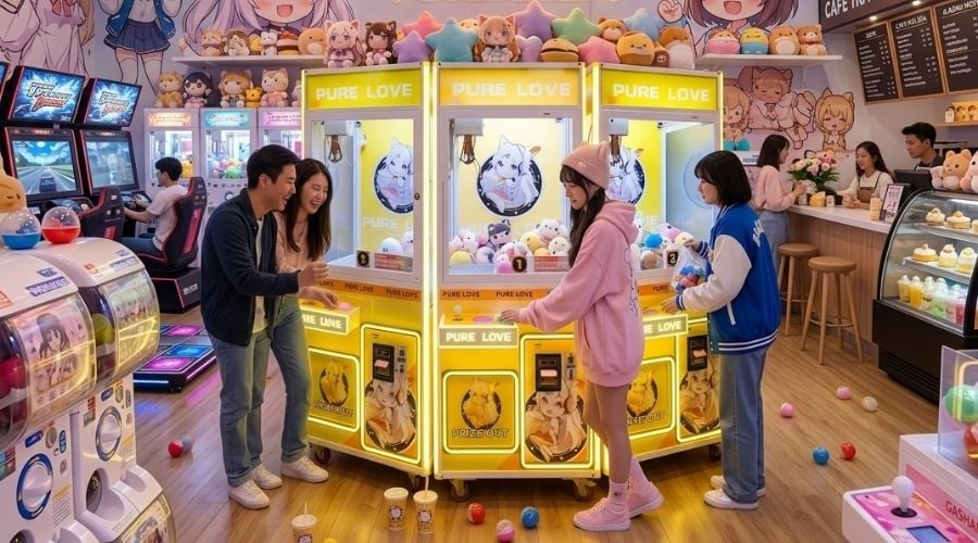 máy gắp thú truyền thống