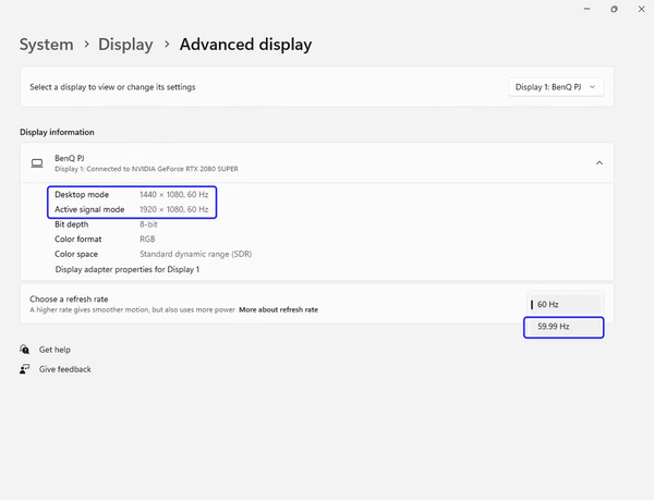 Cách điều chỉnh máy chiếu BenQ