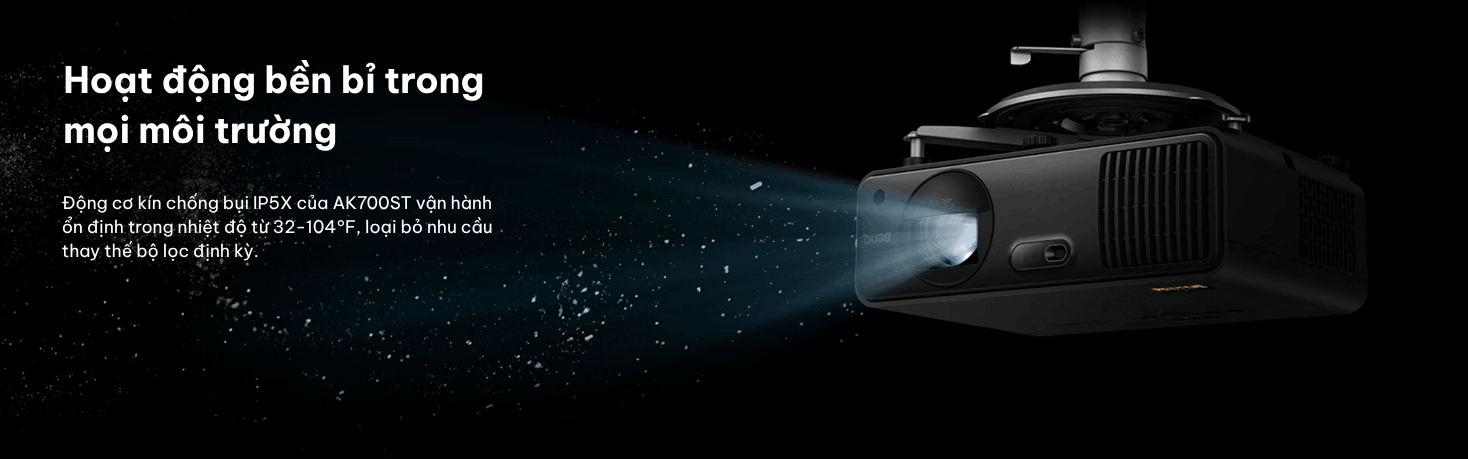 Máy chiếu laser 4K 4000AL mô phỏng golf BenQ AK700ST