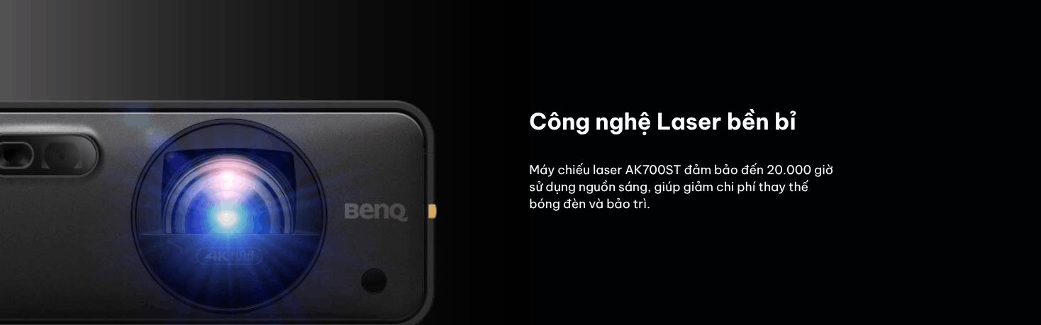 Máy chiếu laser 4K 4000AL mô phỏng golf BenQ AK700ST