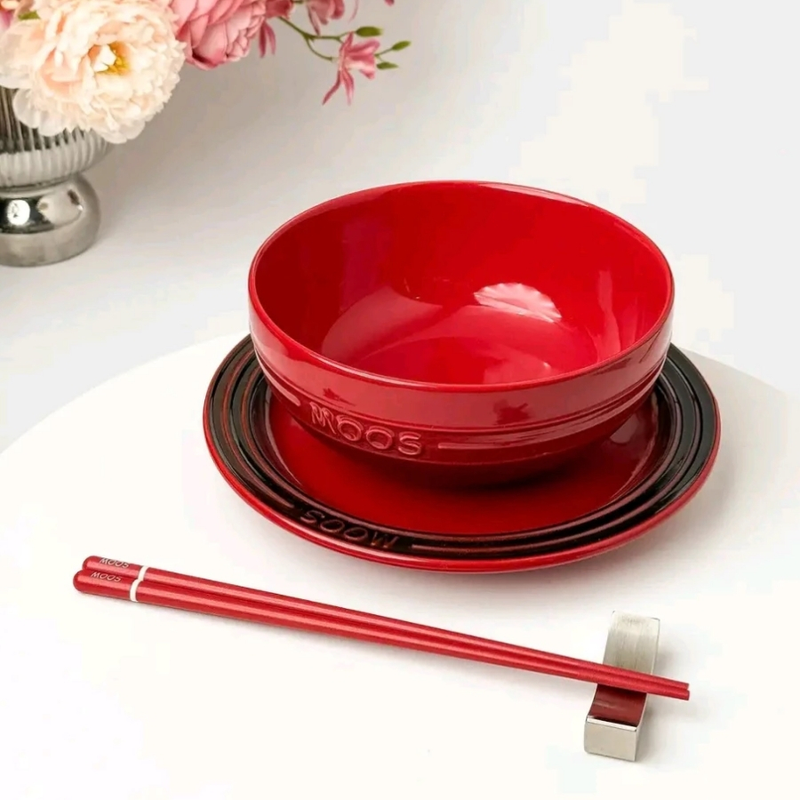Combo 6 bát cơm Moos, 6 bát phở Moos, 6 đĩa Moos - Moos by Fine Men gốm sứ cao cấp với quy trình sản xuất thủ công nghiêm ngặt và chặt chẽ