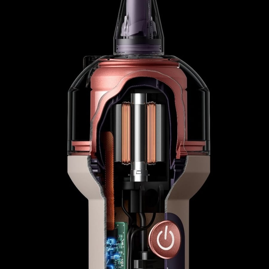 Dyson CameraJet™ tích hợp hệ thống làm sạch kẽ răng bằng tia nước áp suất cao
